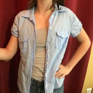 NWOT H&M “Label of Graded Goods” Button Shirt